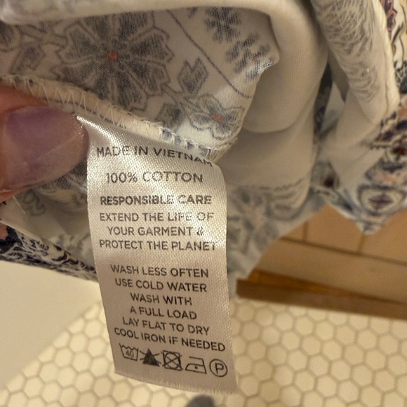 EUC Hill House Cosima Dress Marseille Geo Cotton Sateen - Picture 4 of 4